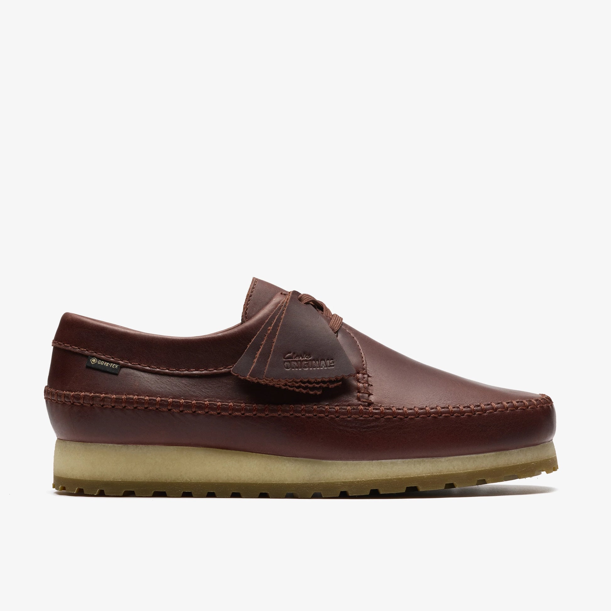 Zapatos Casual De La Marca Clarks  Para Hombre Modelo Weaver Gtx Rb Brown Leather En Color Marrón