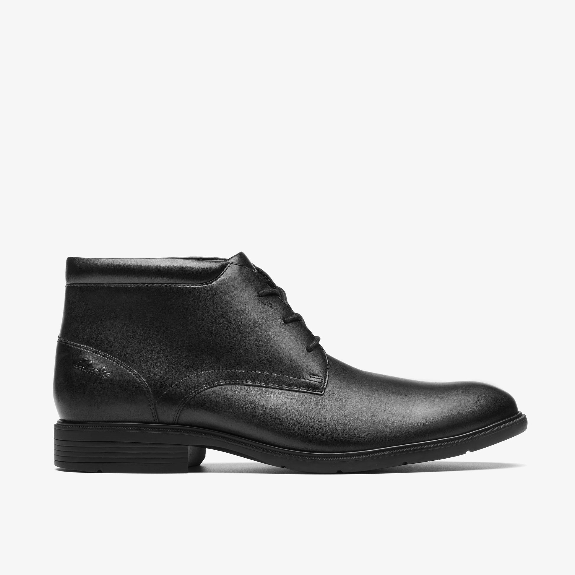 Botas De La Marca Clarks  Para Hombre Modelo Steadwell Mid Black Leather En Color Negro
