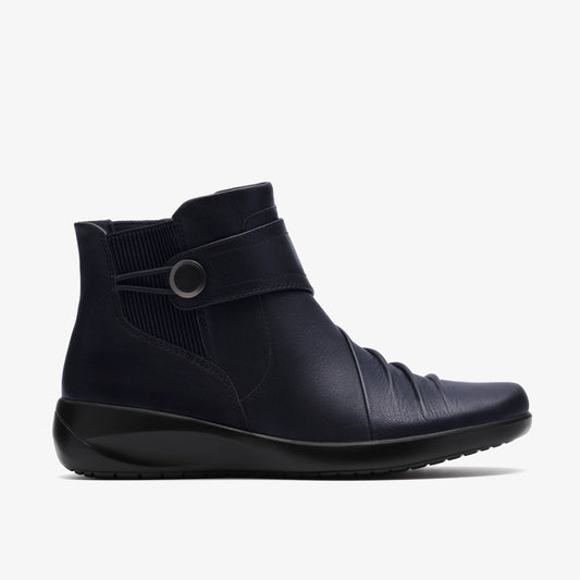 Botas De La Marca Clarks  Para Mujer Modelo Kaetlyn Sara Navy Leather En Color Azul