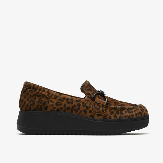 Zapatos Casual De La Marca Clarks  Para Mujer Modelo Zylah Erin Leopard Print En Color Animal Print