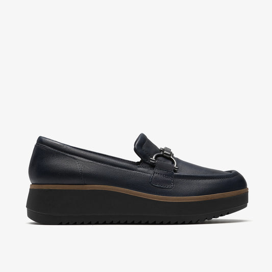 Zapatos Casual De La Marca Clarks  Para Mujer Modelo Zylah Erin Navy Leather En Color Azul