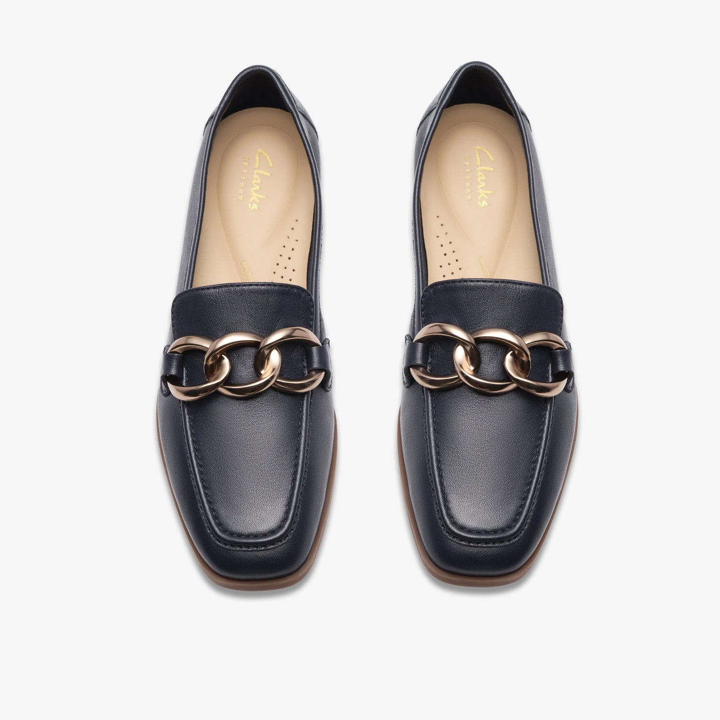 Zapatos De Vestir De La Marca Clarks Para Mujer Modelo Sarafyna Iris Navy Leather En Color Azul