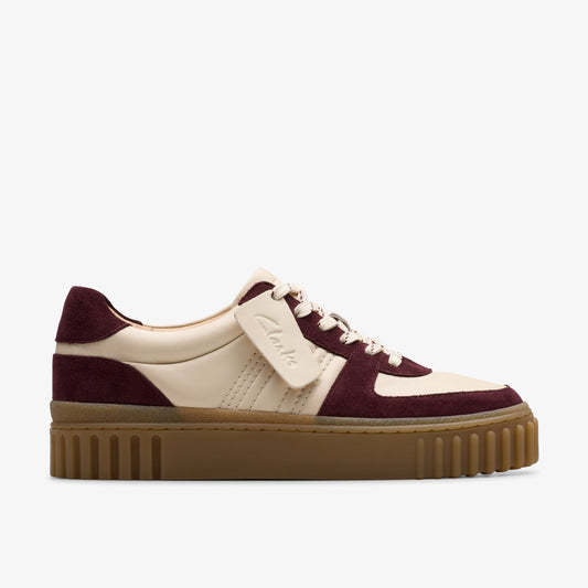 Zapatos Casual De La Marca Clarks  Para Mujer Modelo Mayhill Lace Burgundy Combi En Color Rojo