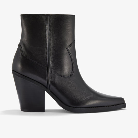 Botas De La Marca Clarks  Para Mujer Modelo Kheda West Black Leather En Color Negro