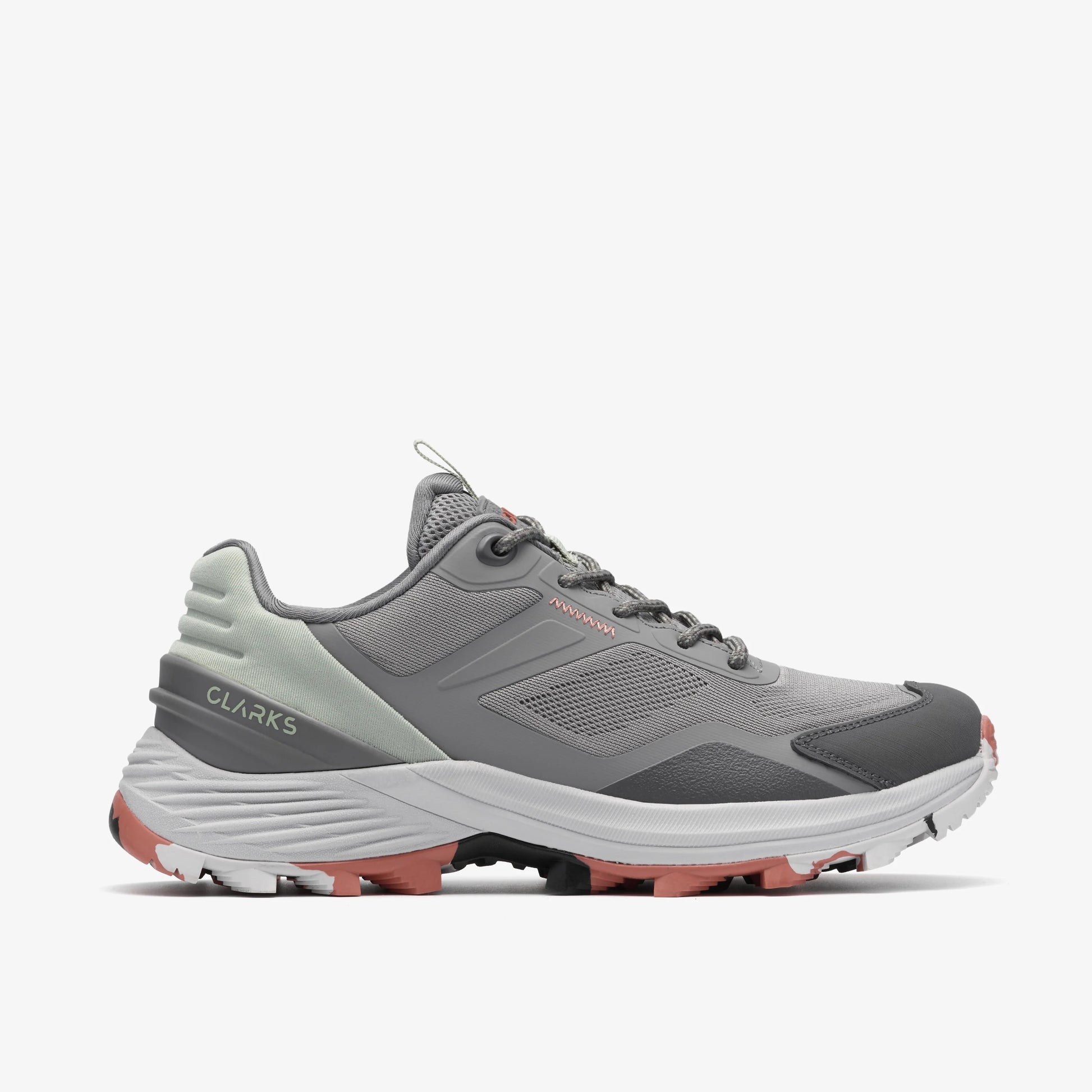 Sneakers De La Marca Clarks  Para Mujer Modelo Laila Trail Dark Grey Combi En Color Gris
