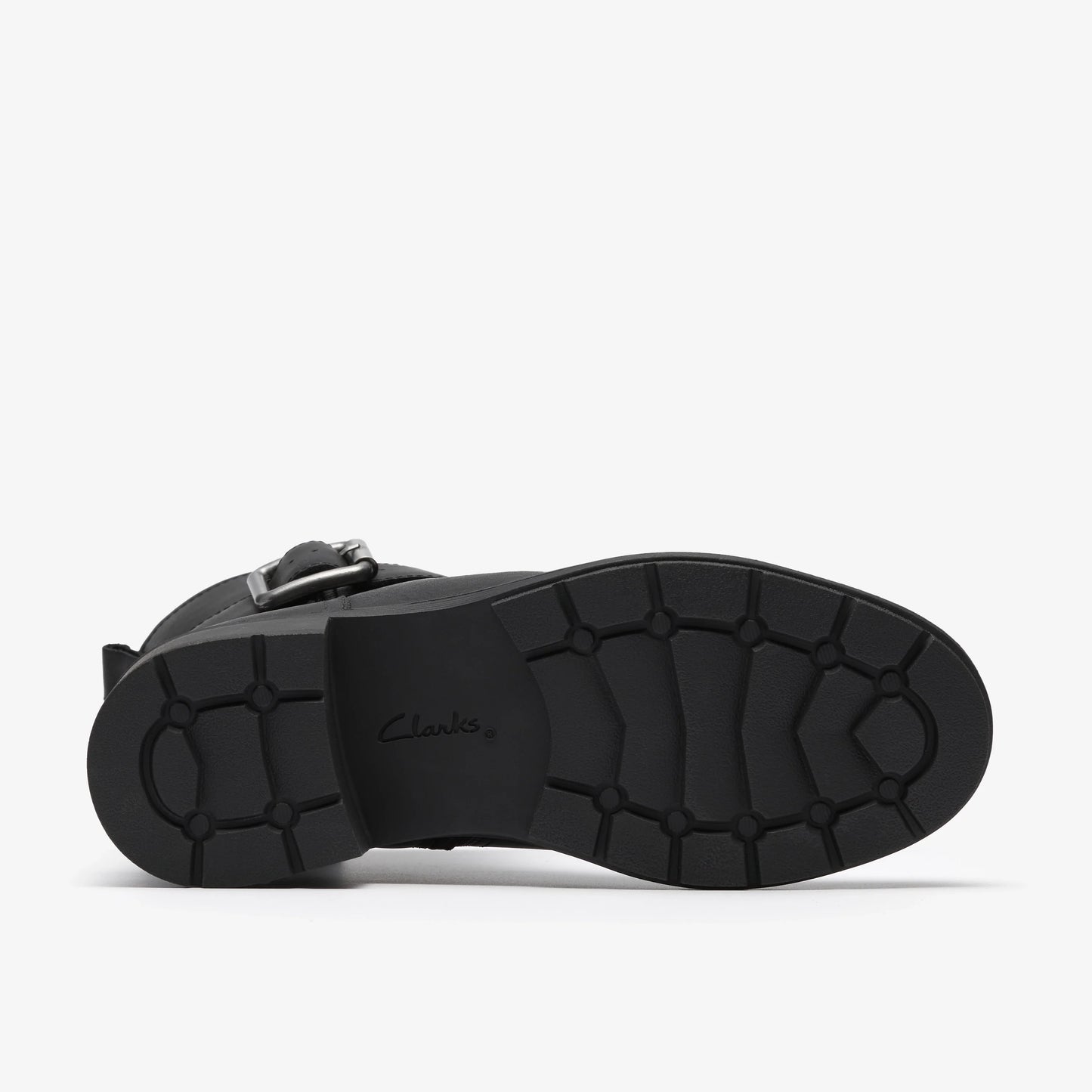Botas De La Marca Clarks Para Mujer Modelo Hearth Buckle Black Leather En Color Negro
