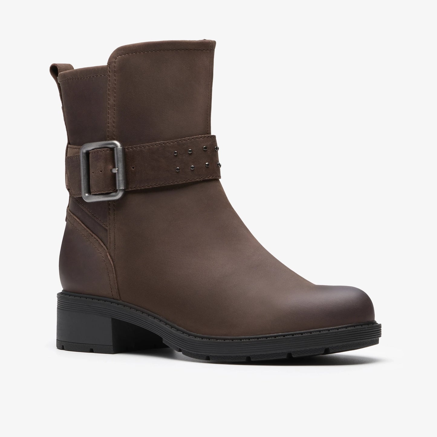 Botas De La Marca Clarks Para Mujer Modelo Hearth Buckle Dark Brown En Color Marrón
