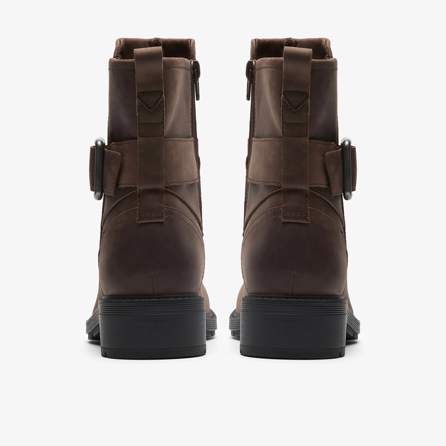 Botas De La Marca Clarks Para Mujer Modelo Hearth Buckle Dark Brown En Color Marrón