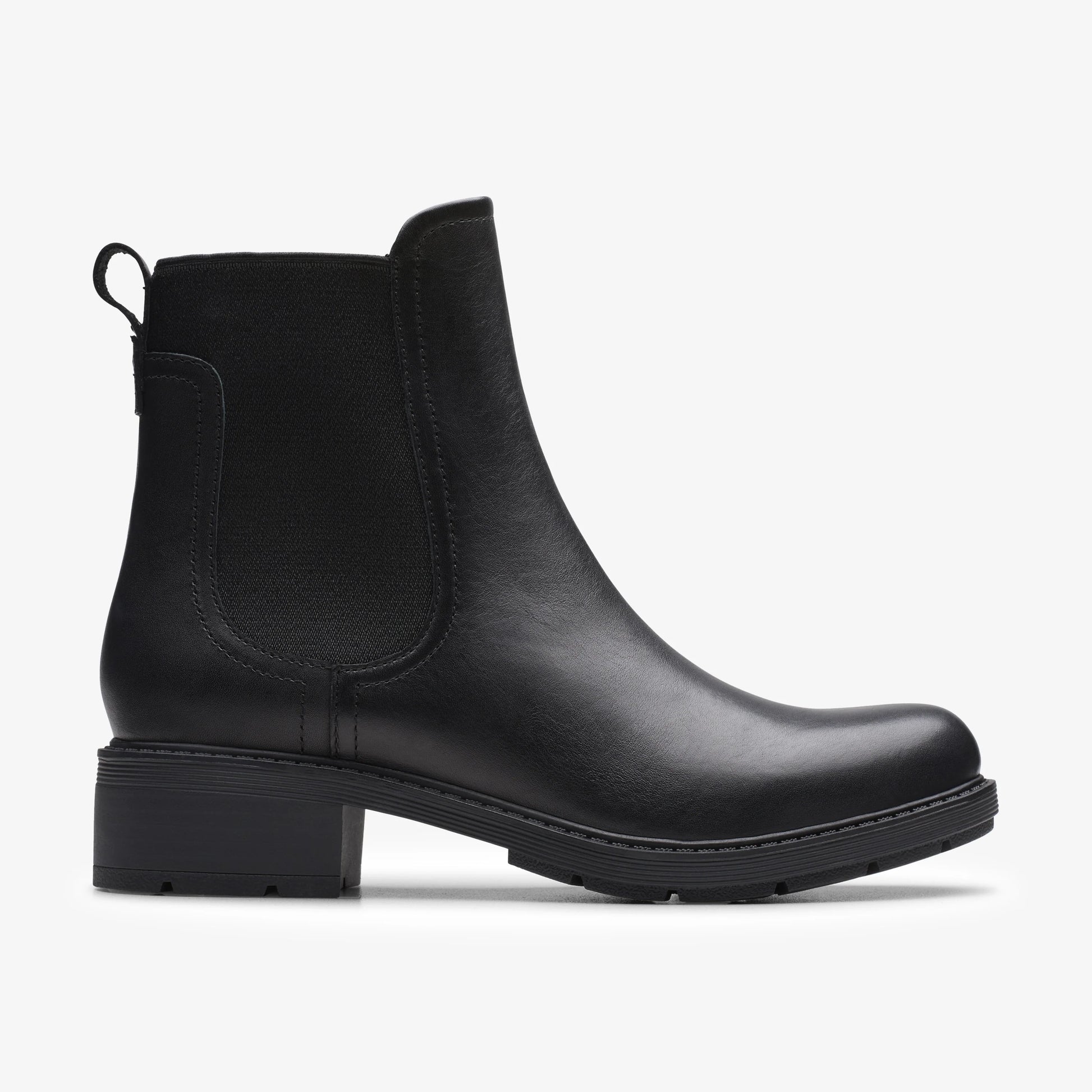Botas De La Marca Clarks  Para Mujer Modelo Hearth Top Black Leather En Color Negro