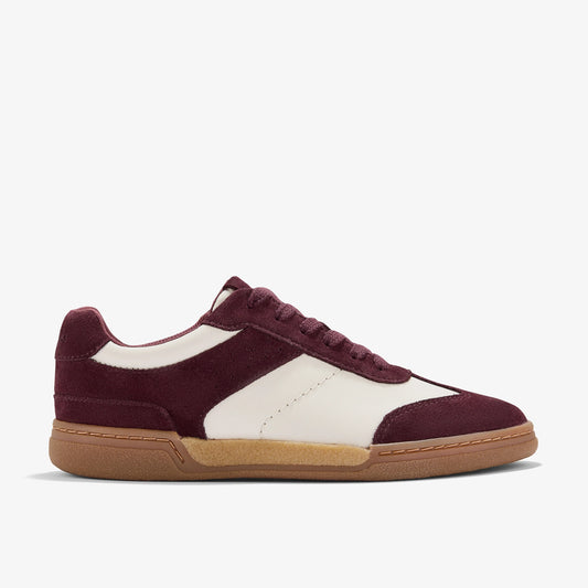 Sneakers De La Marca Clarks  Para Mujer Modelo Maseri Walk Burgundy Combi En Color Rojo