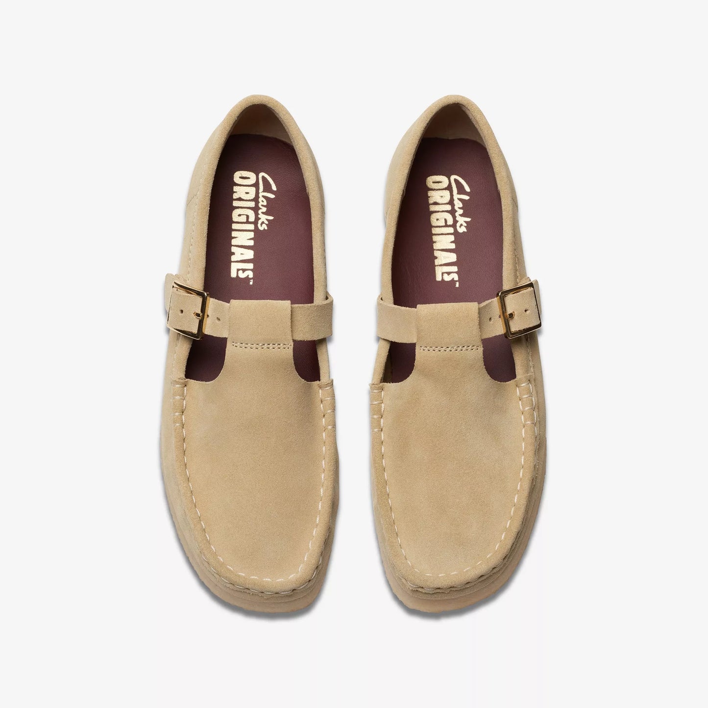 CLARKS | ZAPATOS CASUAL | MUJER | WALLABEE T BAR MAPLE SUEDE