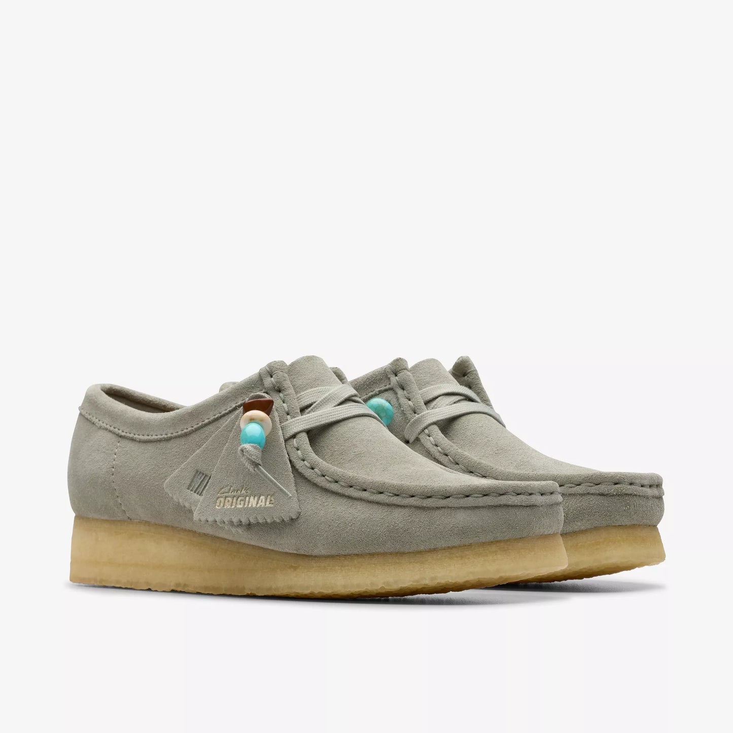 Zapatos Derby Mujer De La Marca Clarks Para Wallabee Sage Suede Modelo