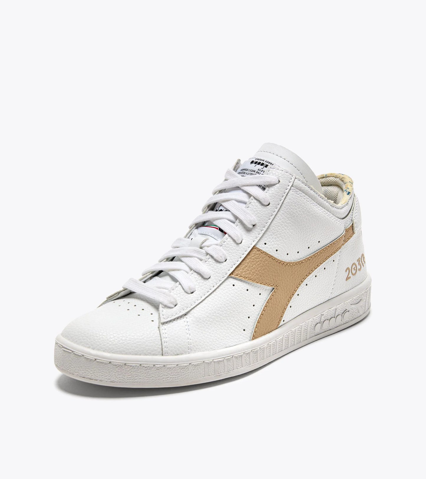 DIADORA | DAMEN-SNEAKERS | GAME ROW CUT 2030 WEISS/HOLZESCHE | WEISS
