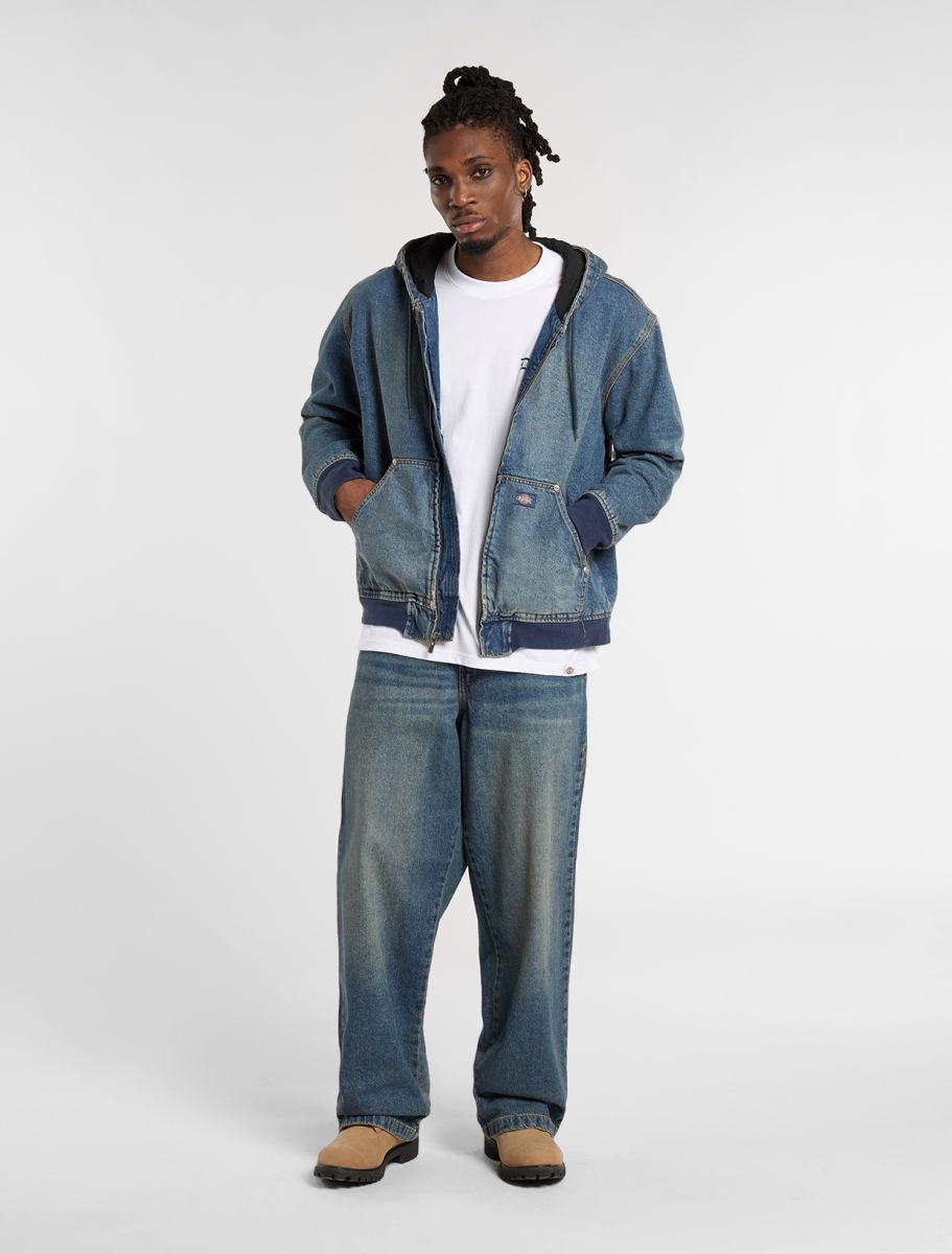 DICKIES | SWEATSHIRTS | HOMBRE | HILHAM HOODED JACKET KHAKI TNTD B | AZUL
