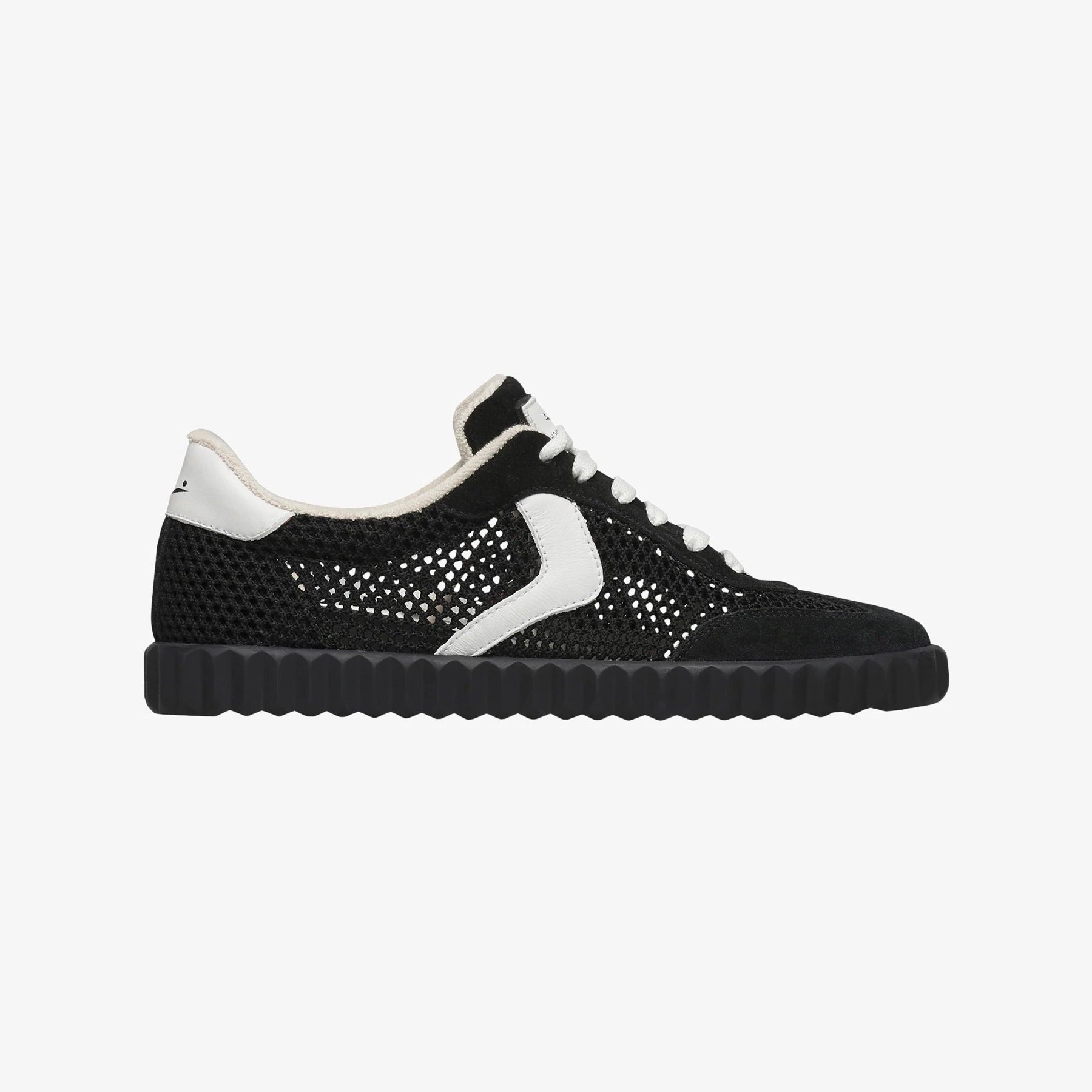 VOILE BLANCHE INES MESH: ブラック スニーカー レディース – Tascon