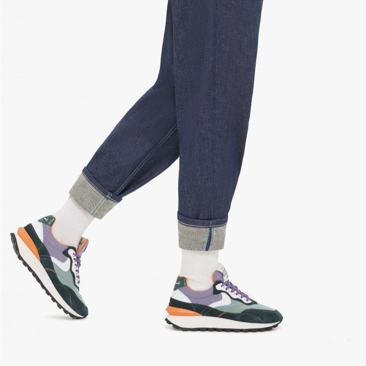 VOILE BLANCHE | DAMEN-SNEAKERS | QWARK HYPE GRÜN LILA | FLIEDER