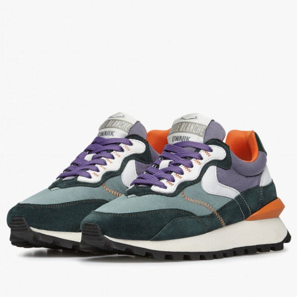 VOILE BLANCHE | DAMEN-SNEAKERS | QWARK HYPE GRÜN LILA | FLIEDER
