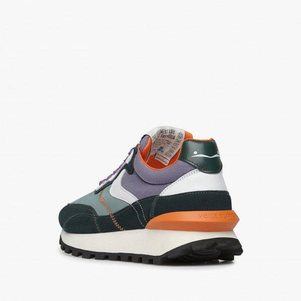 VOILE BLANCHE | DAMEN-SNEAKERS | QWARK HYPE GRÜN LILA | FLIEDER