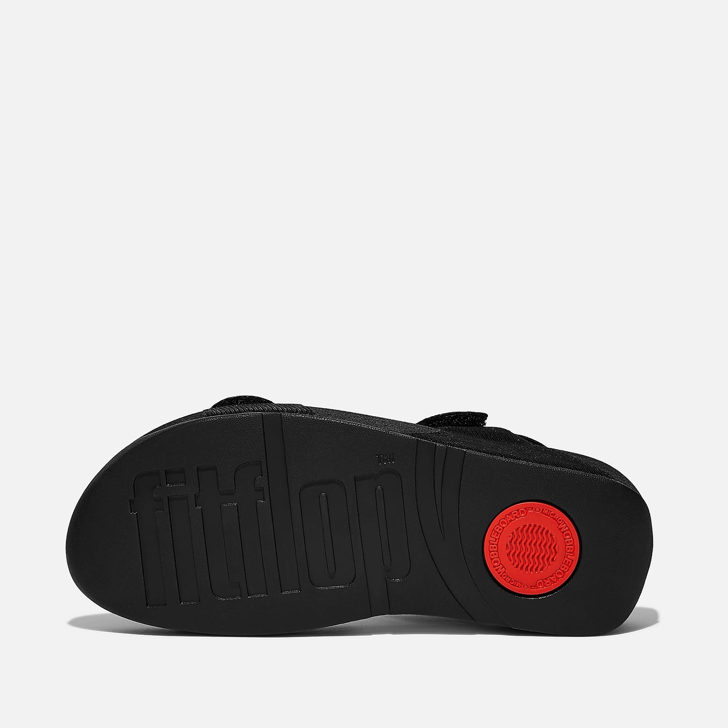 FITFLOP | WOMEN'S SANDALS | LULU ADJUSTABLE SHIMMERLUX BACK STRAP SANDALS ALL BLACK | BLACK