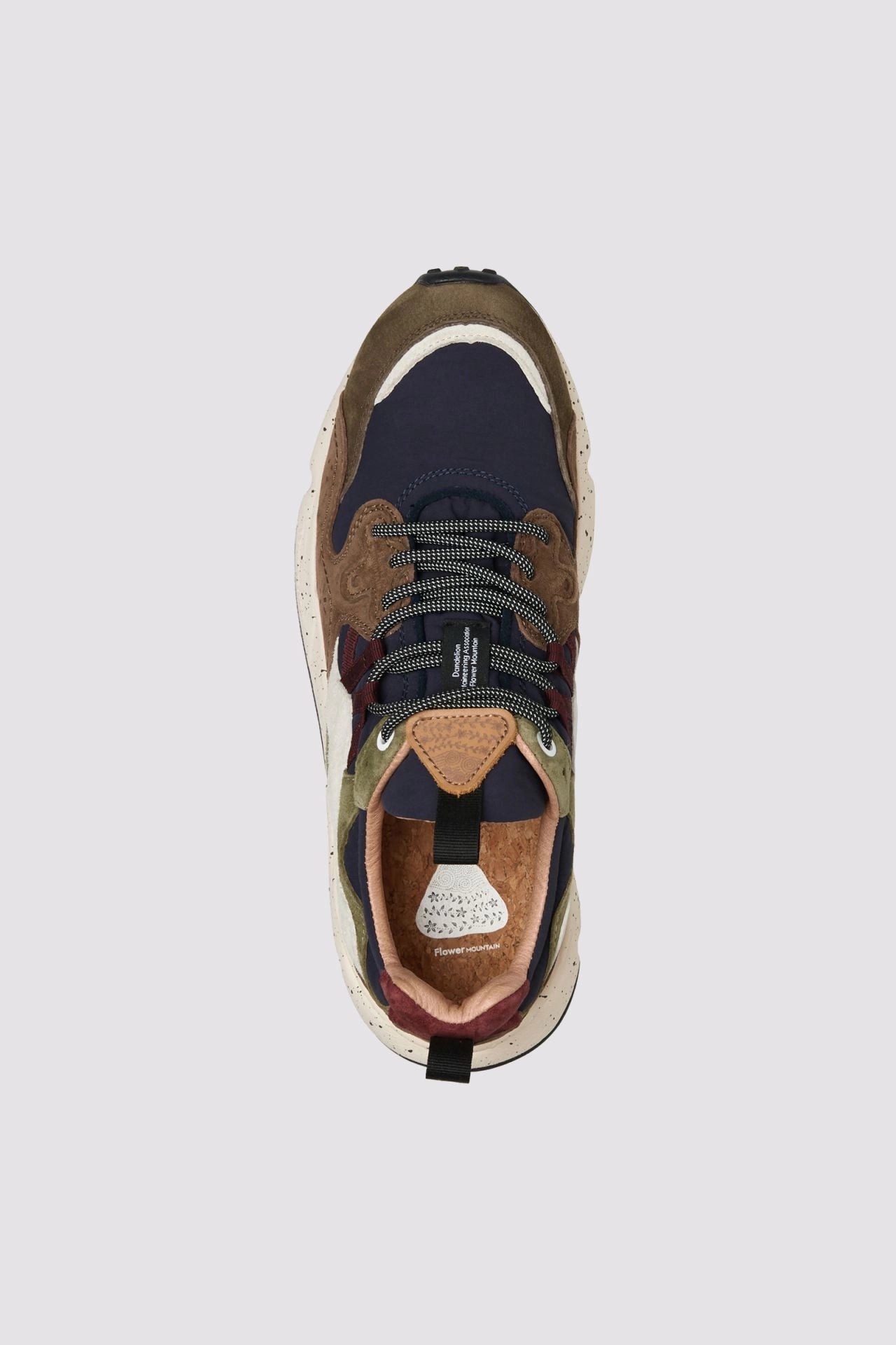 FLOWER MOUNTAIN | SNEAKERS | HOMBRE | YAMANO 3 MAN BROWN-NAVY | MARRÓN