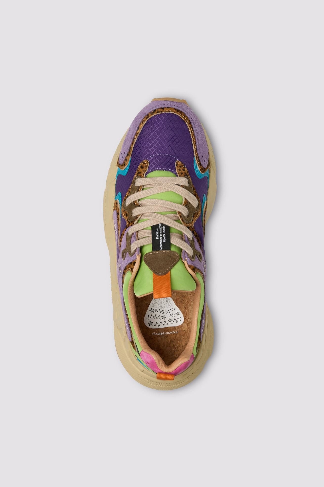 FLOWER MOUNTAIN | SNEAKERS | MUJER | RULIS WOMAN VIOLET-BROWN-DARK GREEN | LILA