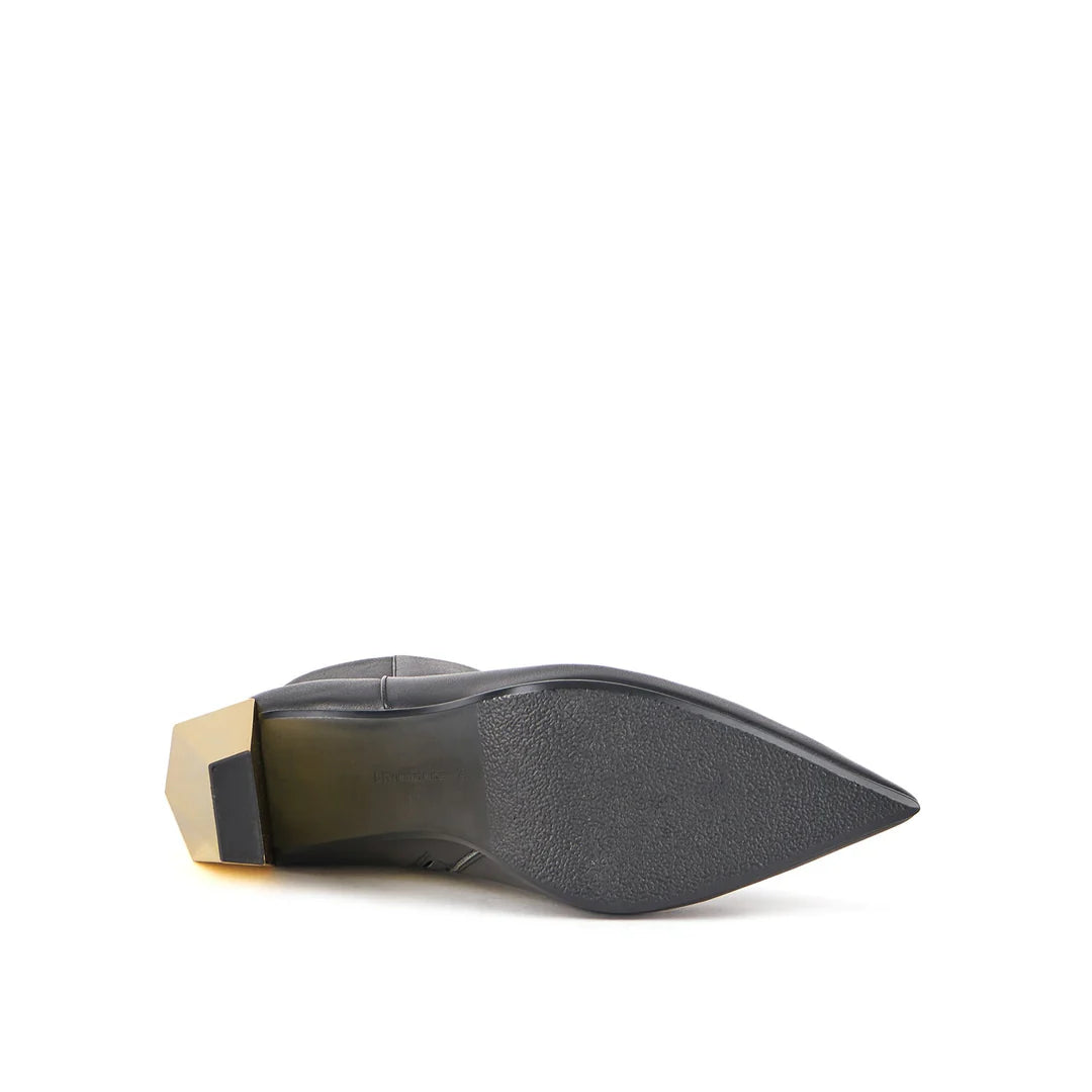 UNITED NUDE | BOTTINES FEMME | BOTTINES MONTANTES GEM NOIRES + OR | NOIR