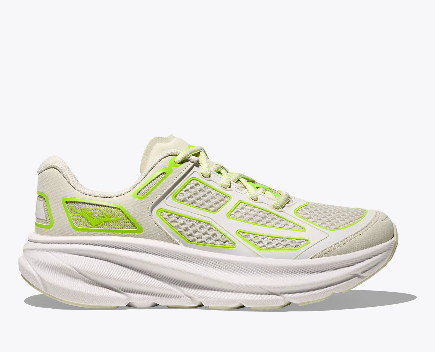 HOKA | SNEAKERS | UNISEX | CLIFTON ONE 9 TRUFFLE SALT-NEON LIME | BLANCO