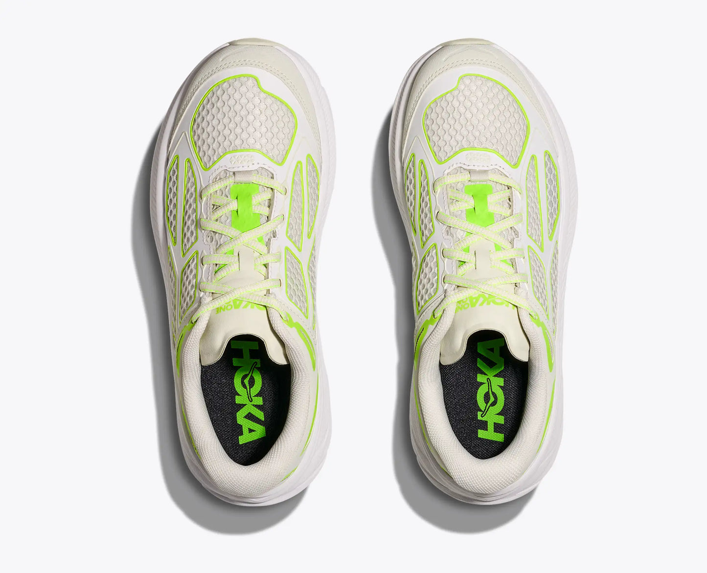 HOKA | SNEAKERS | UNISEX | CLIFTON ONE 9 TRUFFLE SALT-NEON LIME | BLANCO