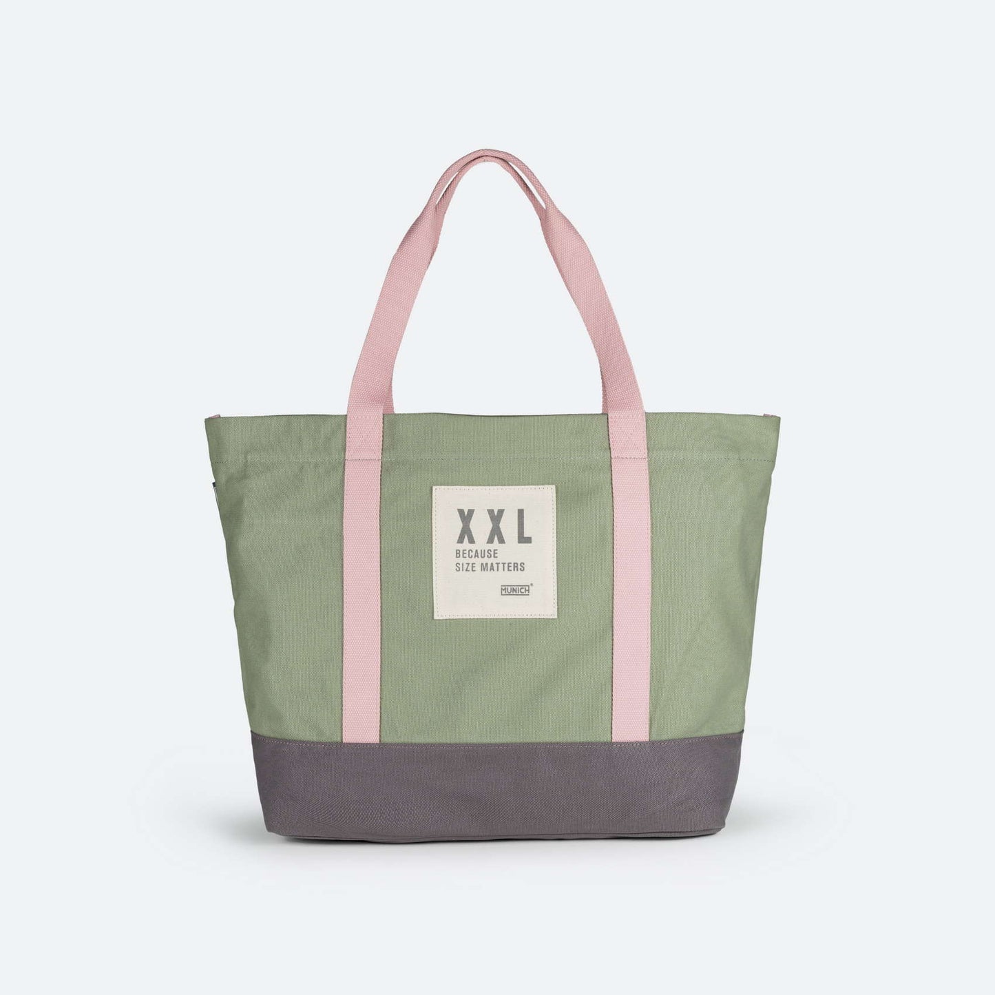 Unisex-Tasche der Marke Munich, Go Go Tan Shopper Khaki-Modell in Khaki-Farbe