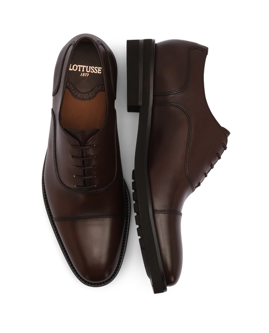 LOTTUSSE | MEN'S DRESS SHOES | HOLBORN MOKA | BROWN