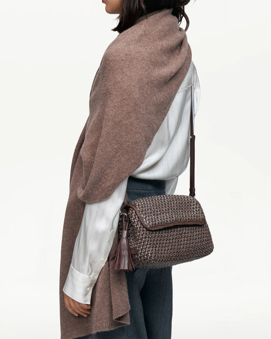 LOTTUSSE | BOLSOS | MUJER | BOLSO DE MANO NOODBAG CORDERO MARRÓN | MARRÓN