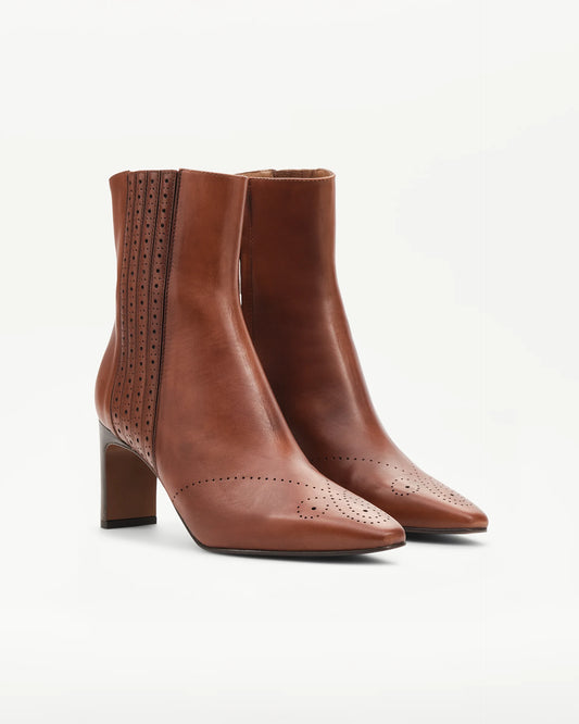 LOTTUSSE | BOTINES DE VESTIR | MUJER | BOTINES CREMALLERA SMITHSON MARRÓN | MARRÓN