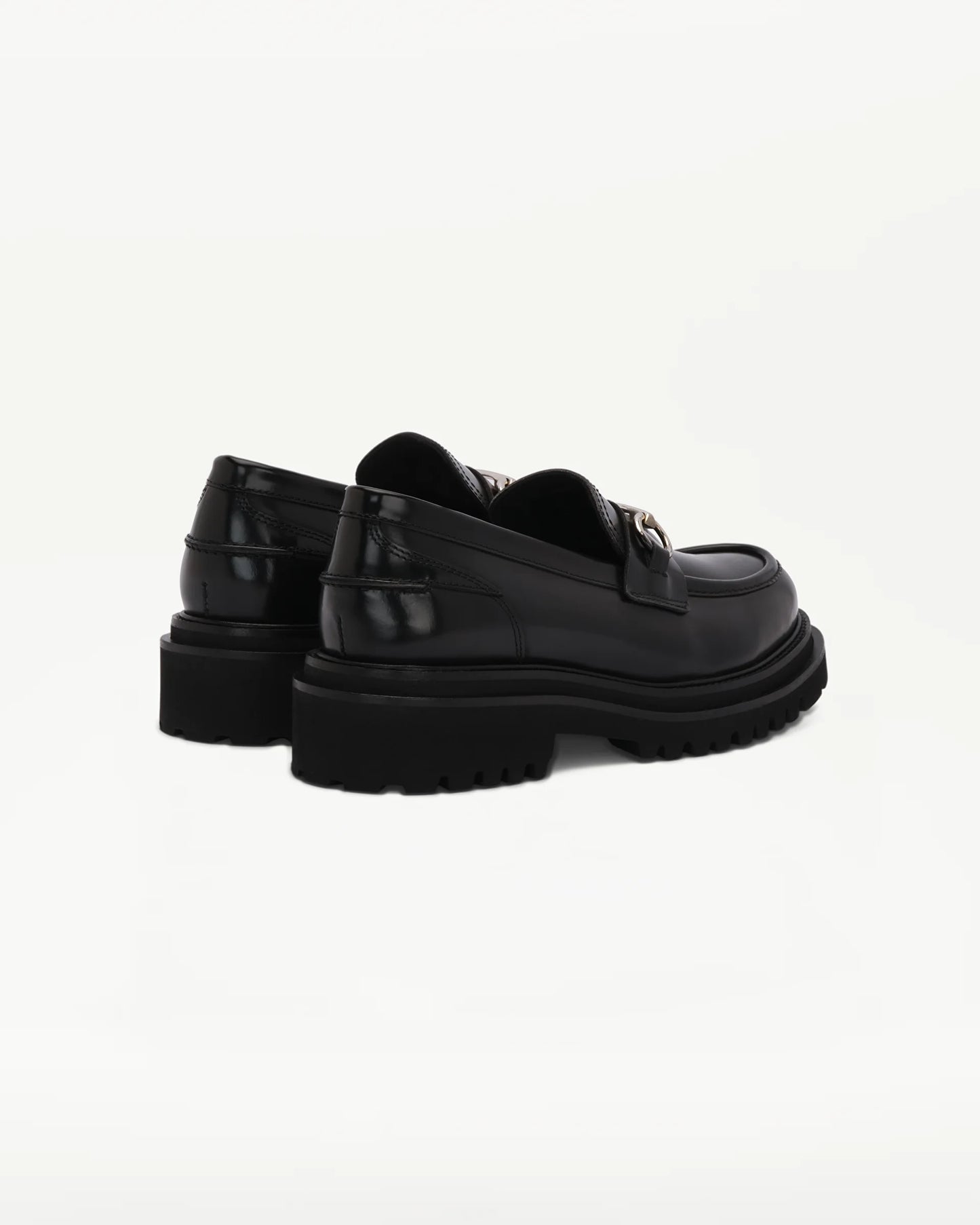 LOTTUSSE | ZAPATOS DE VESTIR | MUJER | MOCASÍN ESTRIBO COVENT PIEL DE VACUNO NEGRO | NEGRO