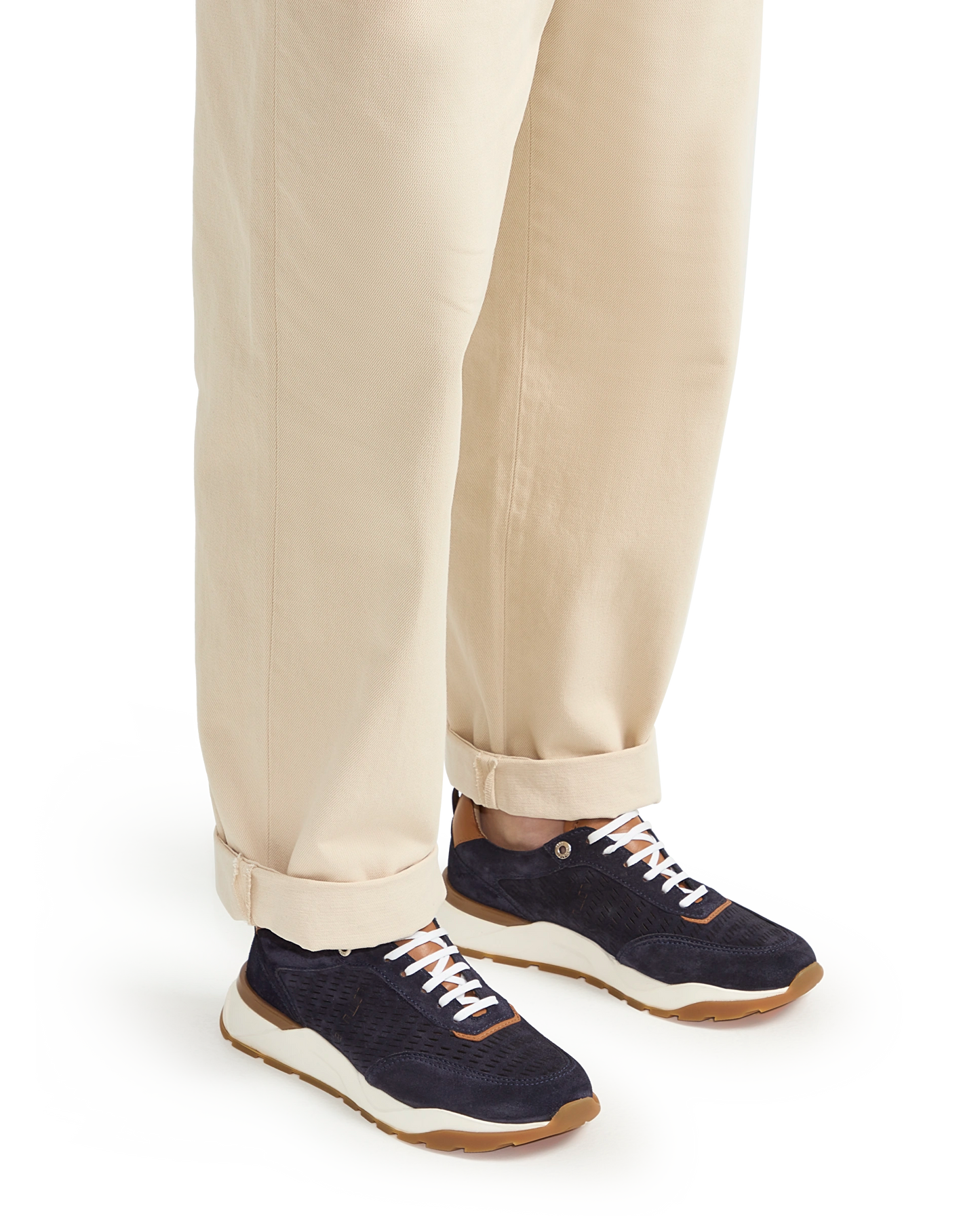 LOTTUSSE | MEN'S DRESS SNEAKERS | OSAKA NAVY BLUE | BLUE