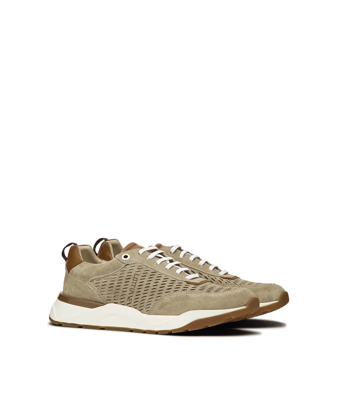 LOTTUSSE | MEN'S DRESS SNEAKERS | OSAKA TOPO | BEIGE
