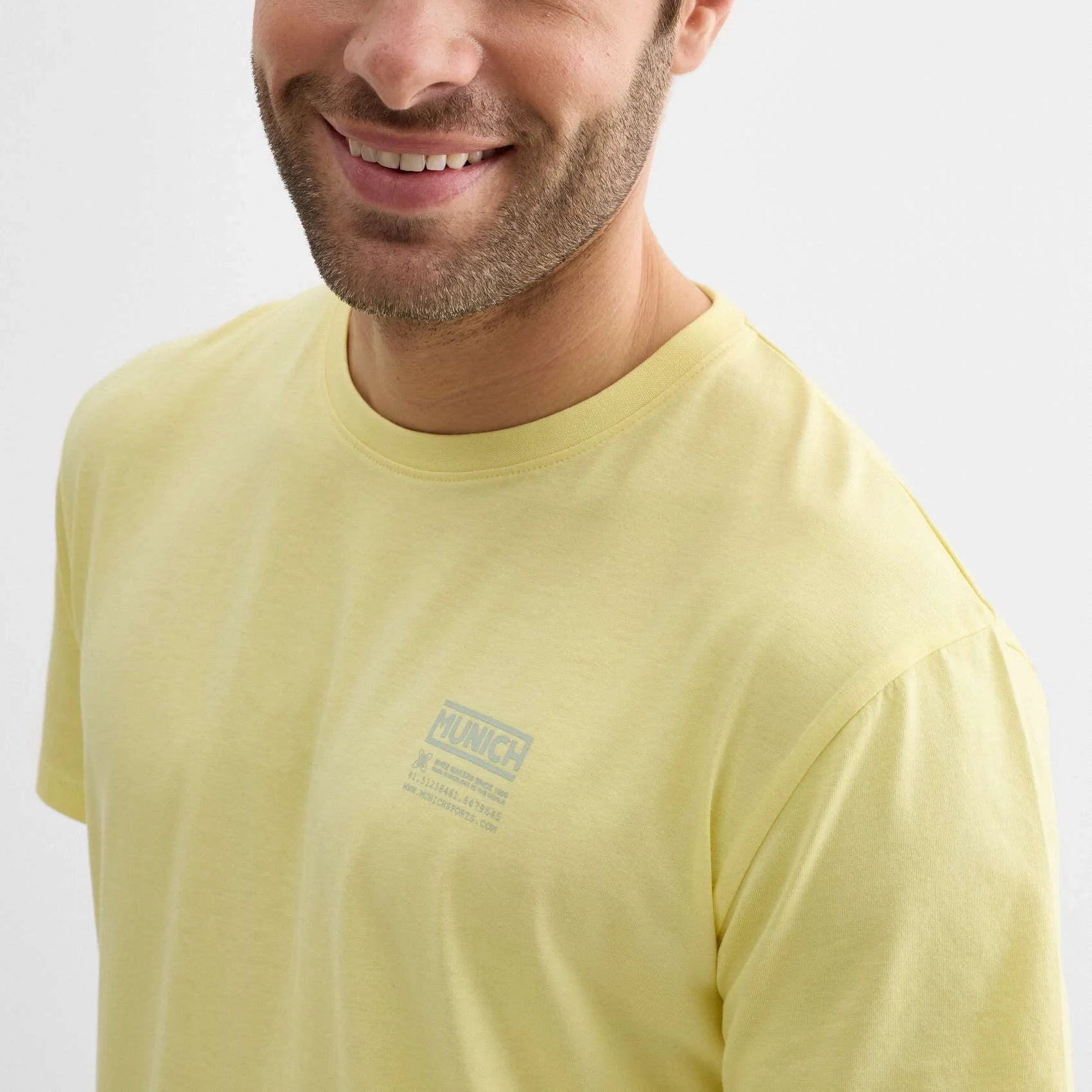 Camisetas Unisex De La Marca Munich Modelo Regular T-Shirt Heritage Lifestyle Yellow En Color Amarillo