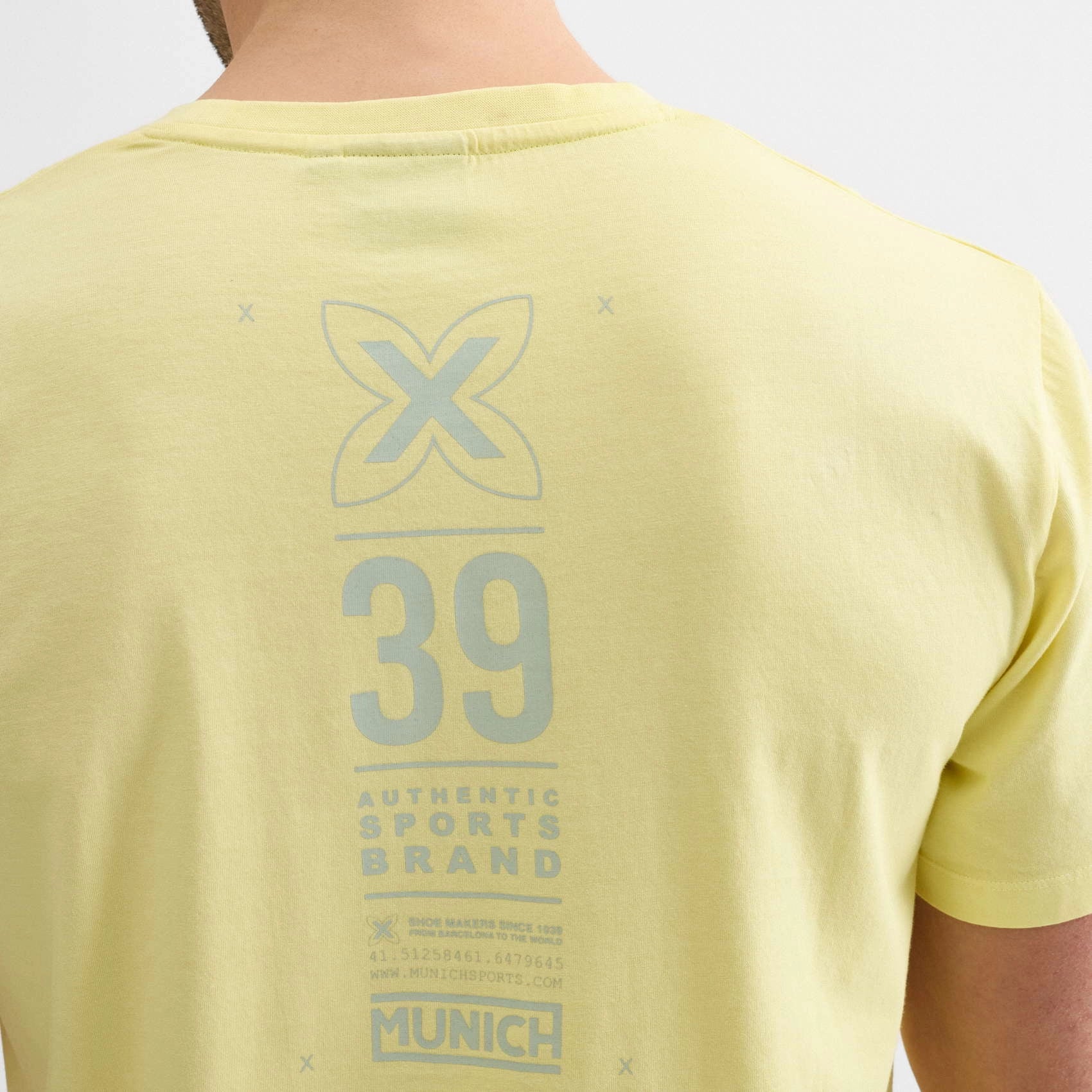 Camisetas Unisex De La Marca Munich Modelo Regular T-Shirt Heritage Lifestyle Yellow En Color Amarillo