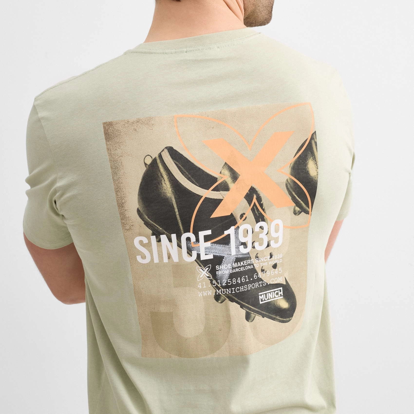 Camisetas Unisex De La Marca Munich Modelo Regular T-Shirt Kick Off Lifestyle Tea En Color Tea