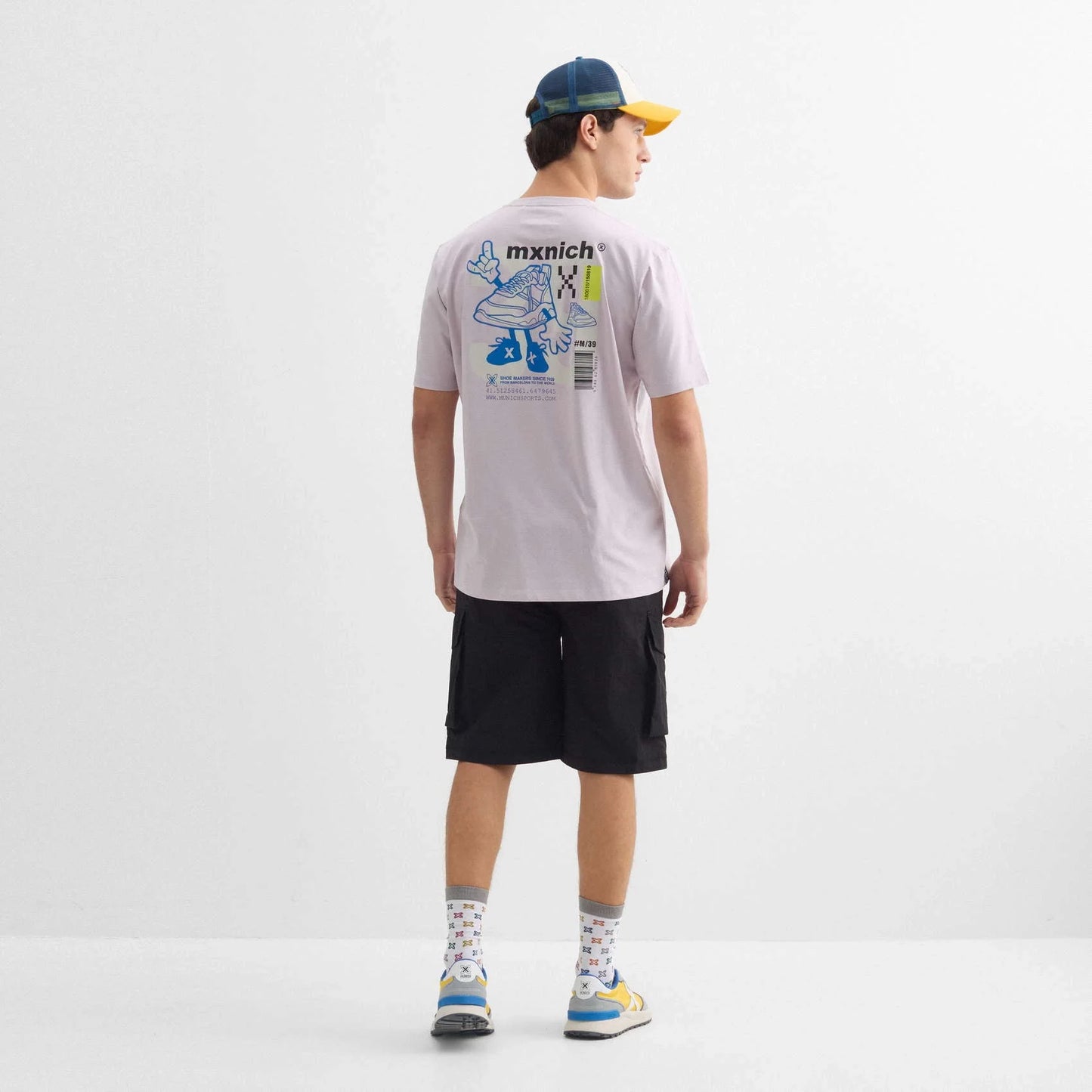 Camisetas Unisex De La Marca Munich Modelo Oversize T-Shirt Pixel Streetwear Lilac En Color Lilac