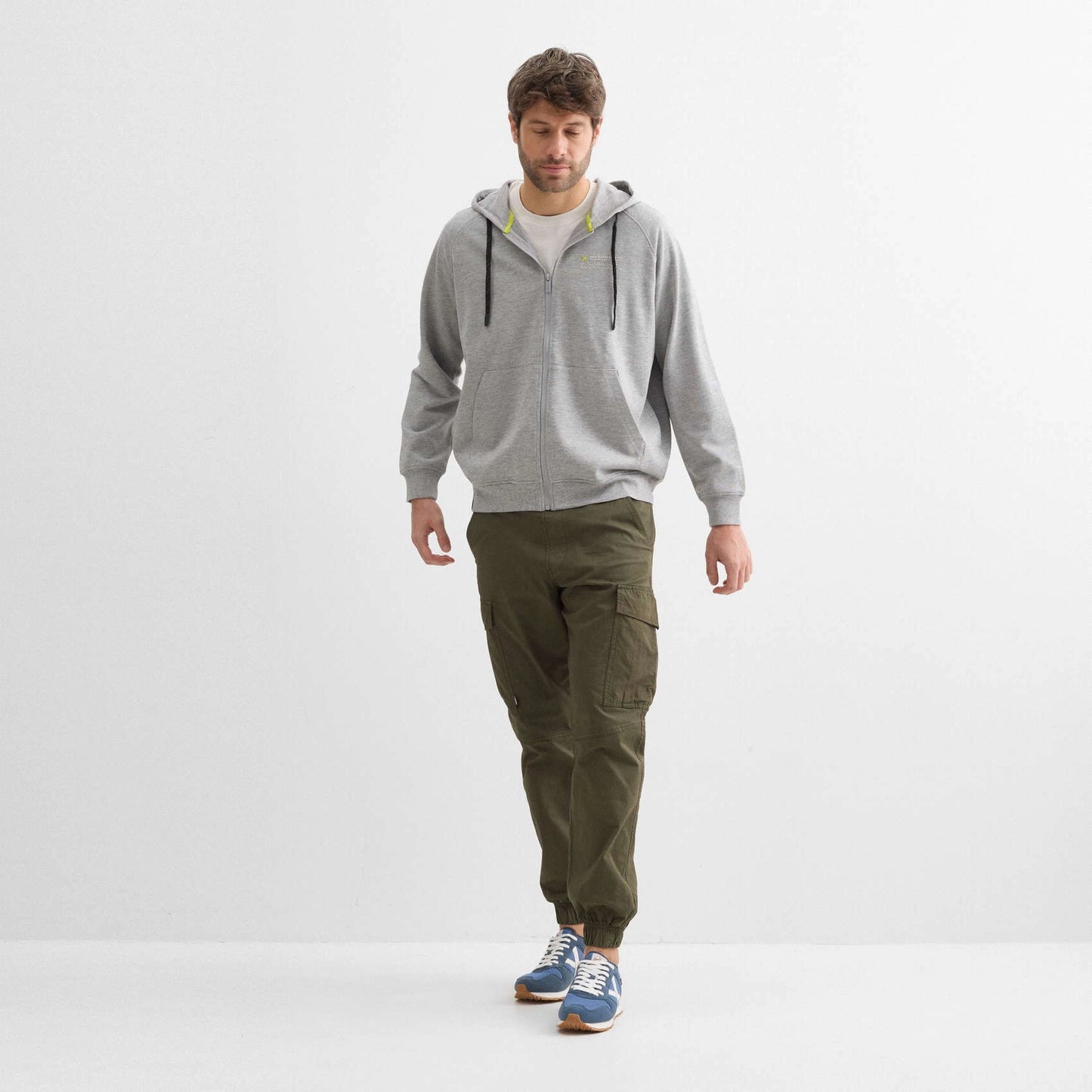 MUNICH | SUDADERA | UNISEX | HOODIE TAPE LIFESTYLE GREY MELANGE | GRIS