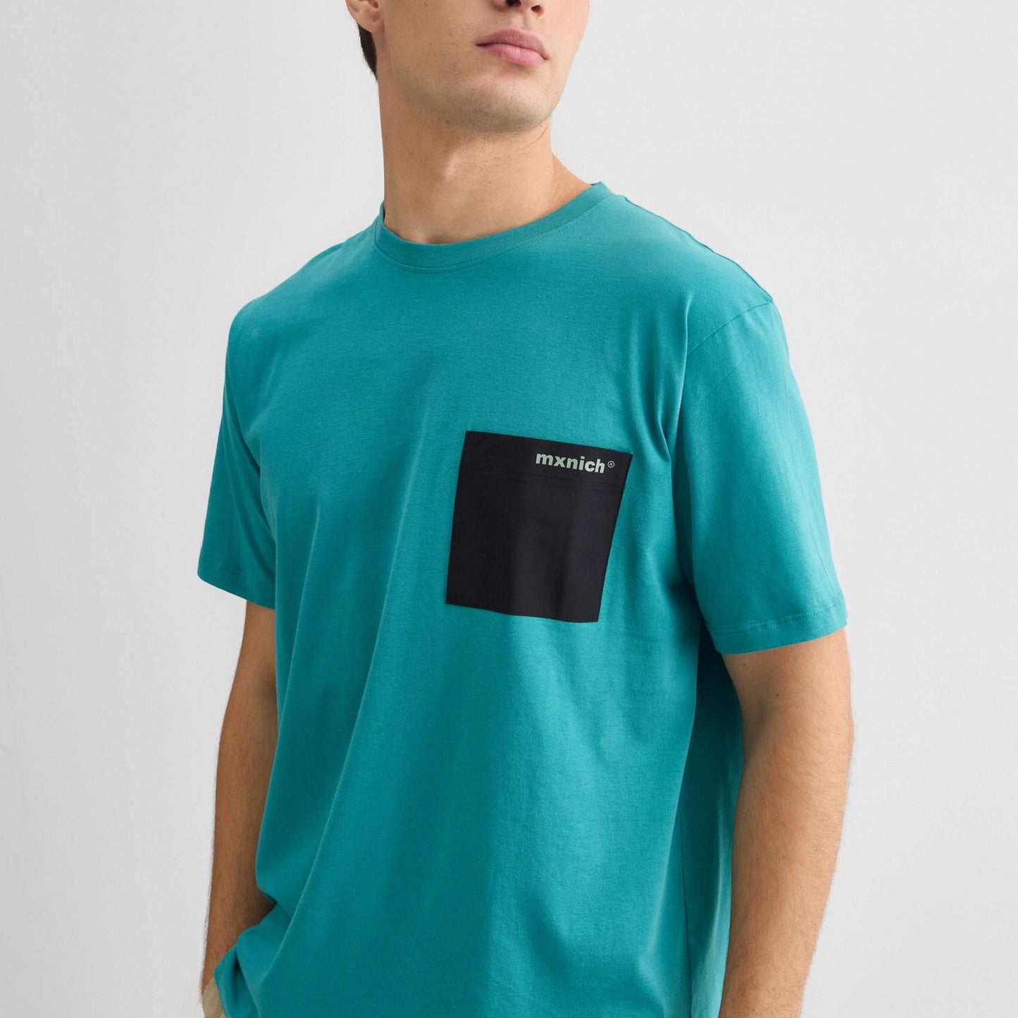 MUNICH | CAMISETAS | UNISEX | OVERSIZE T-SHIRT BOXES STREETWEAR PETROLEUM | AZUL