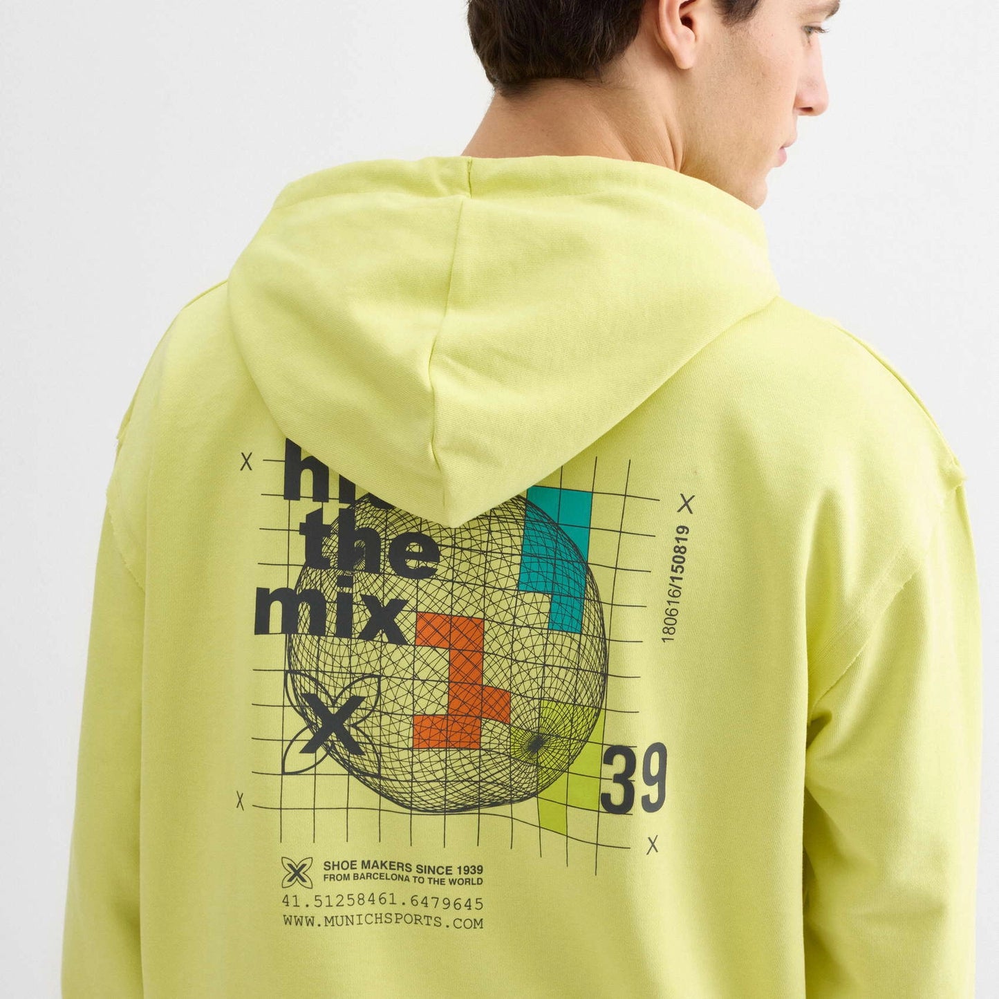 MUNICH | SWEATSHIRTS | UNISEX | HOODIE GALAXY STREETWEAR LIME | AMARILLO