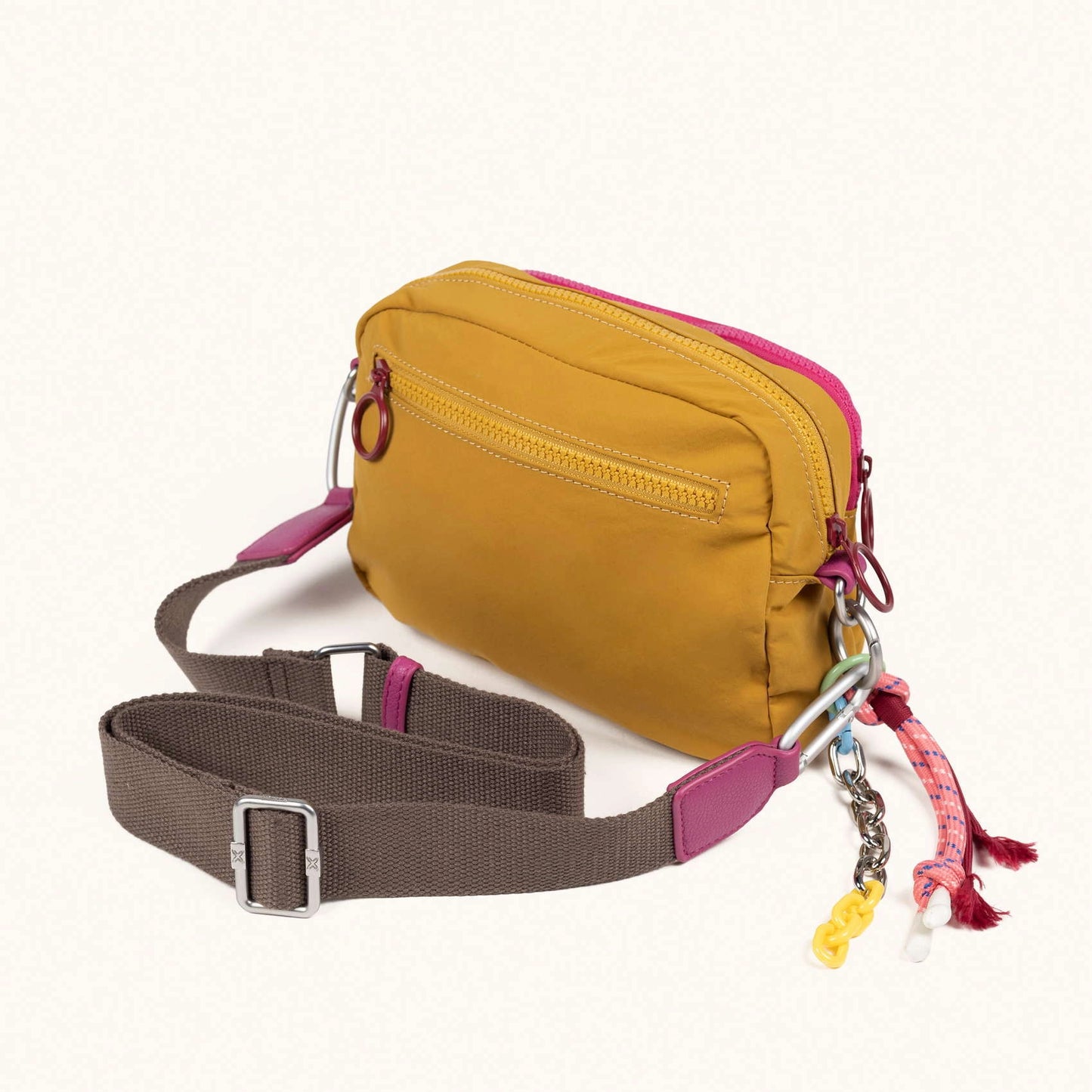 MUNICH | BOLSOS | MUJER | DEEP RECYCLED CROSSBODY CAMERA HONEY | AMARILLO
