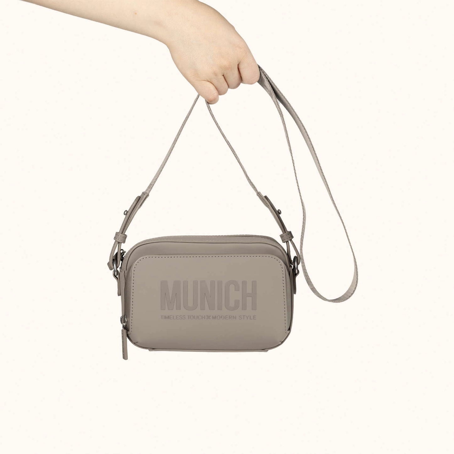 MUNICH | BOLSOS | MUJER | ESSENCE CROSSBODY CAMERA TAUPE | BEIGE