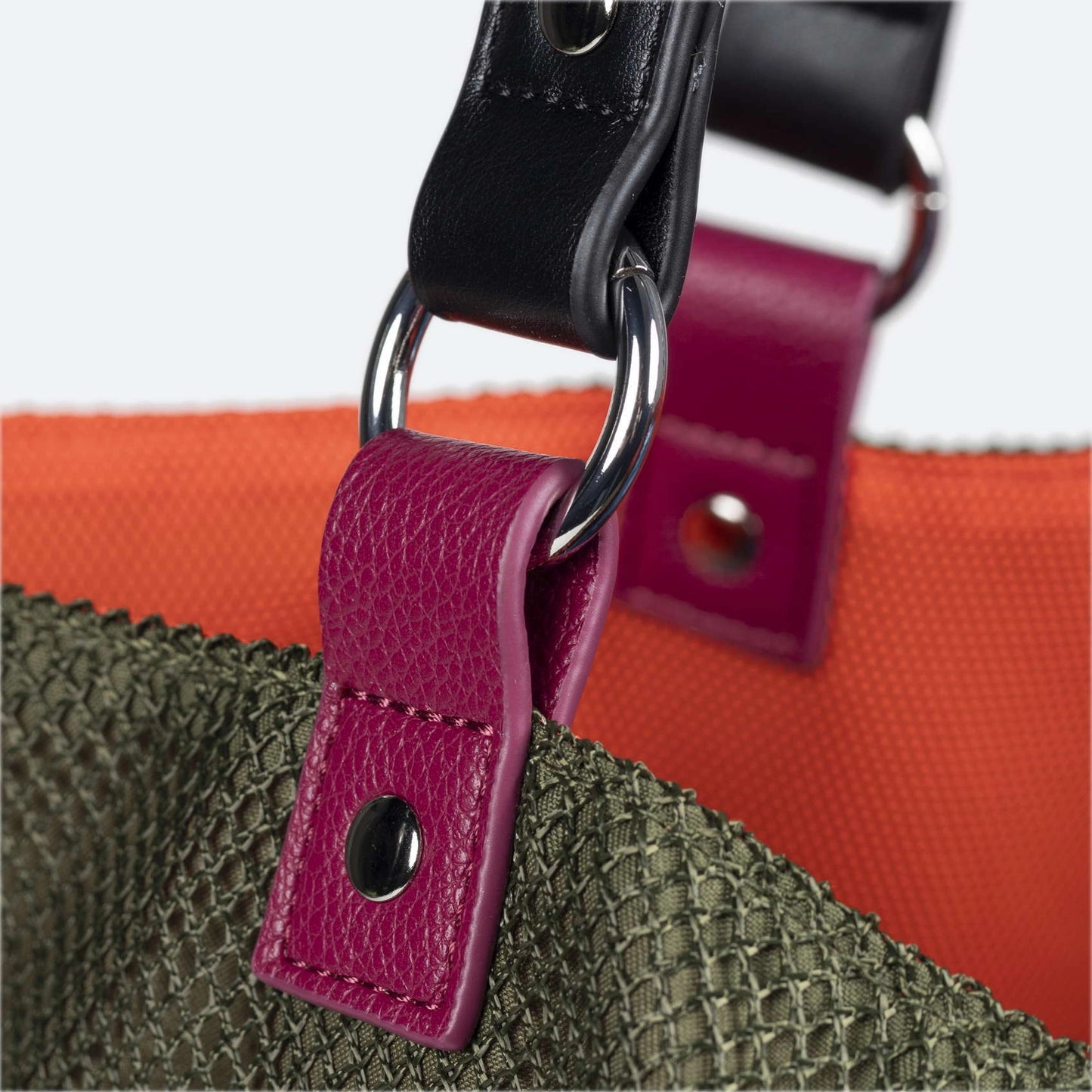 MUNICH | BOLSOS | MUJER | GOGO SPIN REVERSIBLE TOTE BAG C/KHAKI+ORANGE FLUOR