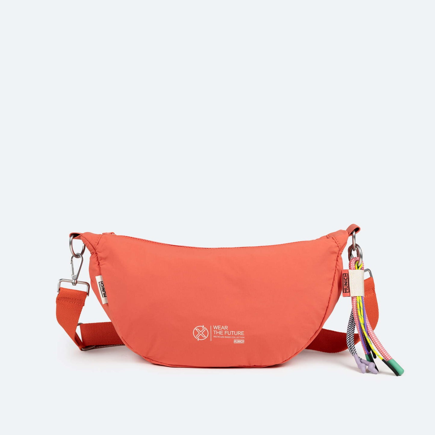 MUNICH | BORSES | UNISEX | DEEP RECYCLED CROSSBODY BAGUETTE C/CORAL