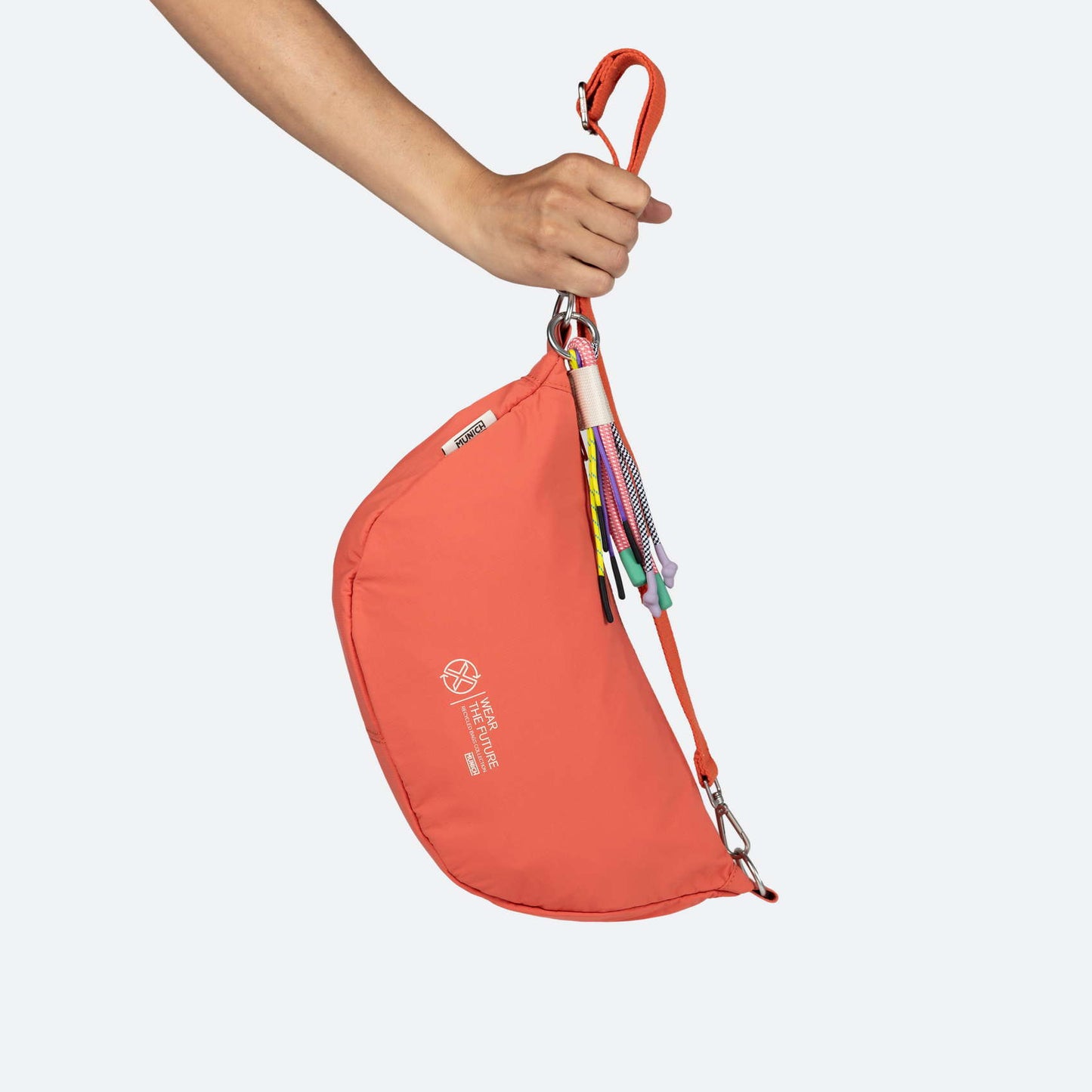MUNICH | BORSES | UNISEX | DEEP RECYCLED CROSSBODY BAGUETTE C/CORAL