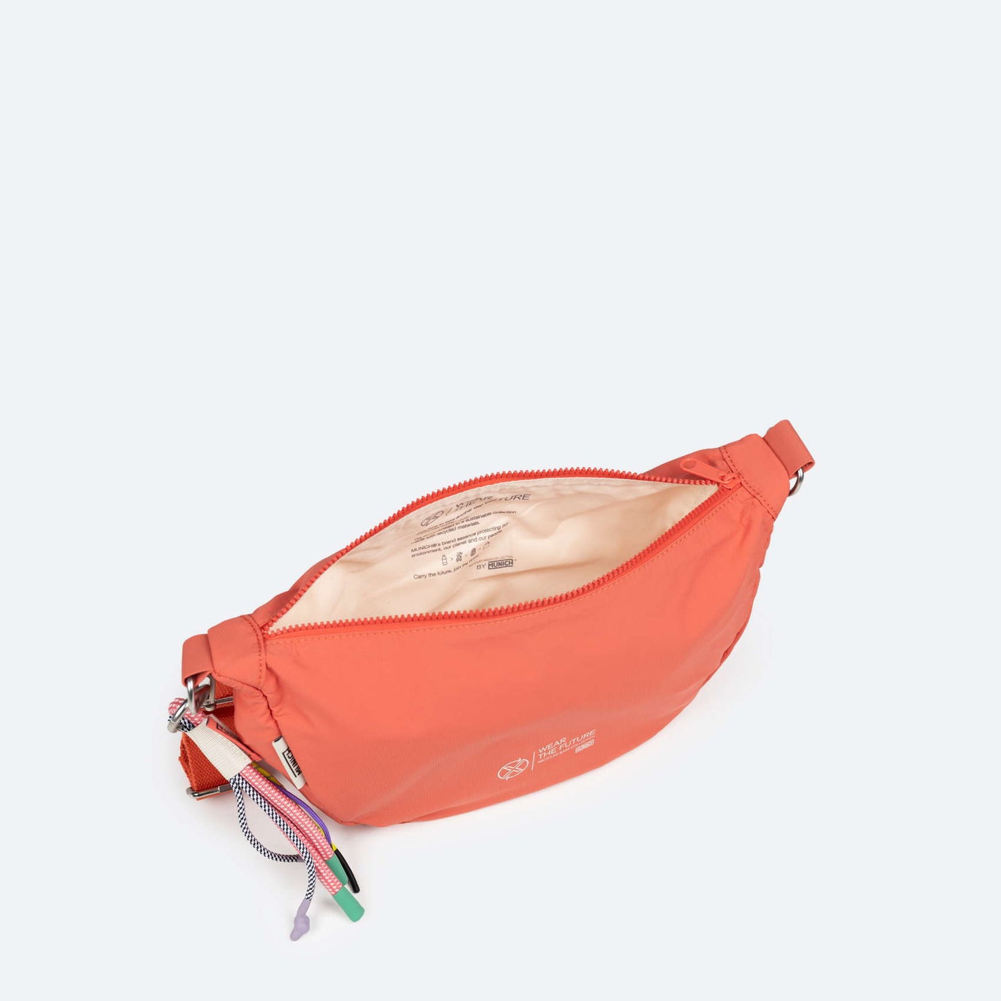MUNICH | BORSES | UNISEX | DEEP RECYCLED CROSSBODY BAGUETTE C/CORAL