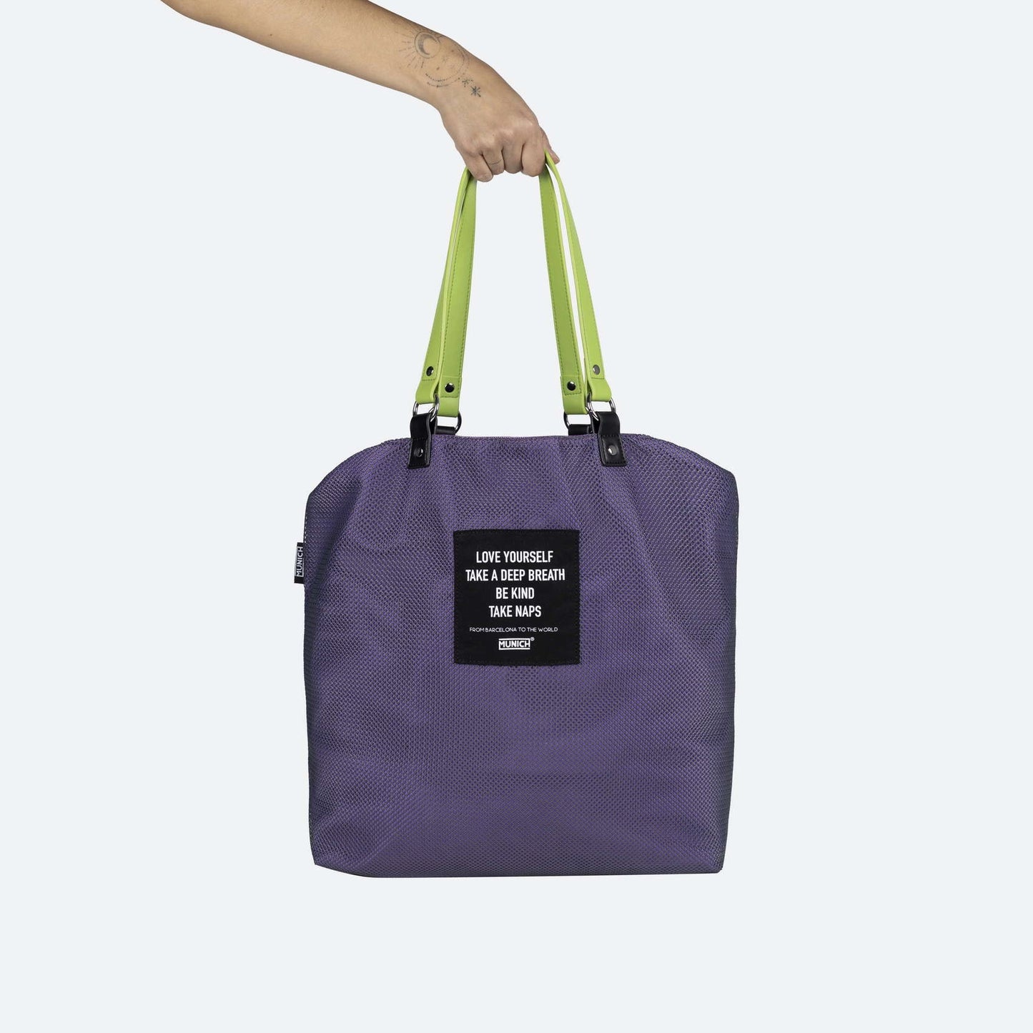 MUNICH | BAGS | WOMEN | GOGO SPIN REVERSIBLE TOTE BAG C/GREY + LILAC