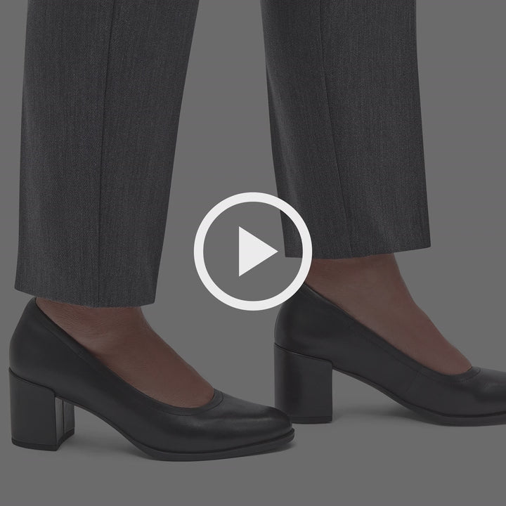 Zapatos De Vestir De La Marca Clarks  Para Mujer Modelo Freva55 Court Black Leather En Color Negro